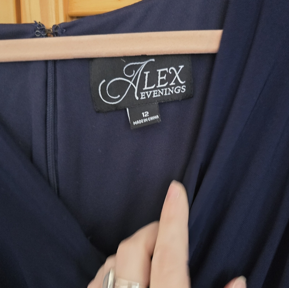Navy evening dress - Picture 3 of 4